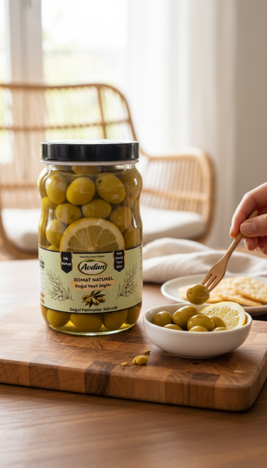 DOMAT Cinsi Kokteyl zeytin(İRİ BOY)