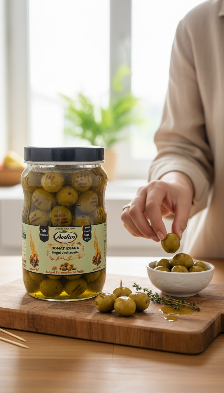 DOMAT Cinsi ızgara zeytin(domates sarımsak kekik çeşnili)