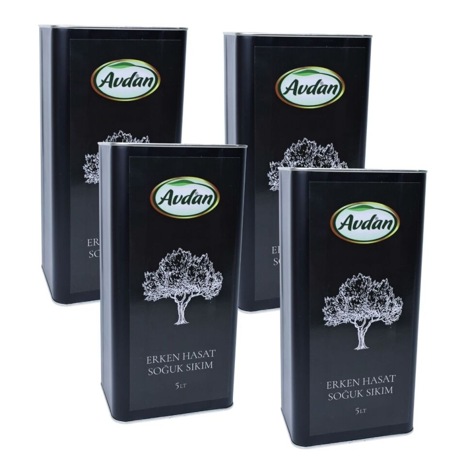 AVDAN - 4X5 LT ERKEN HASAT SOĞUK SIKIM ZEYTİNYAĞI