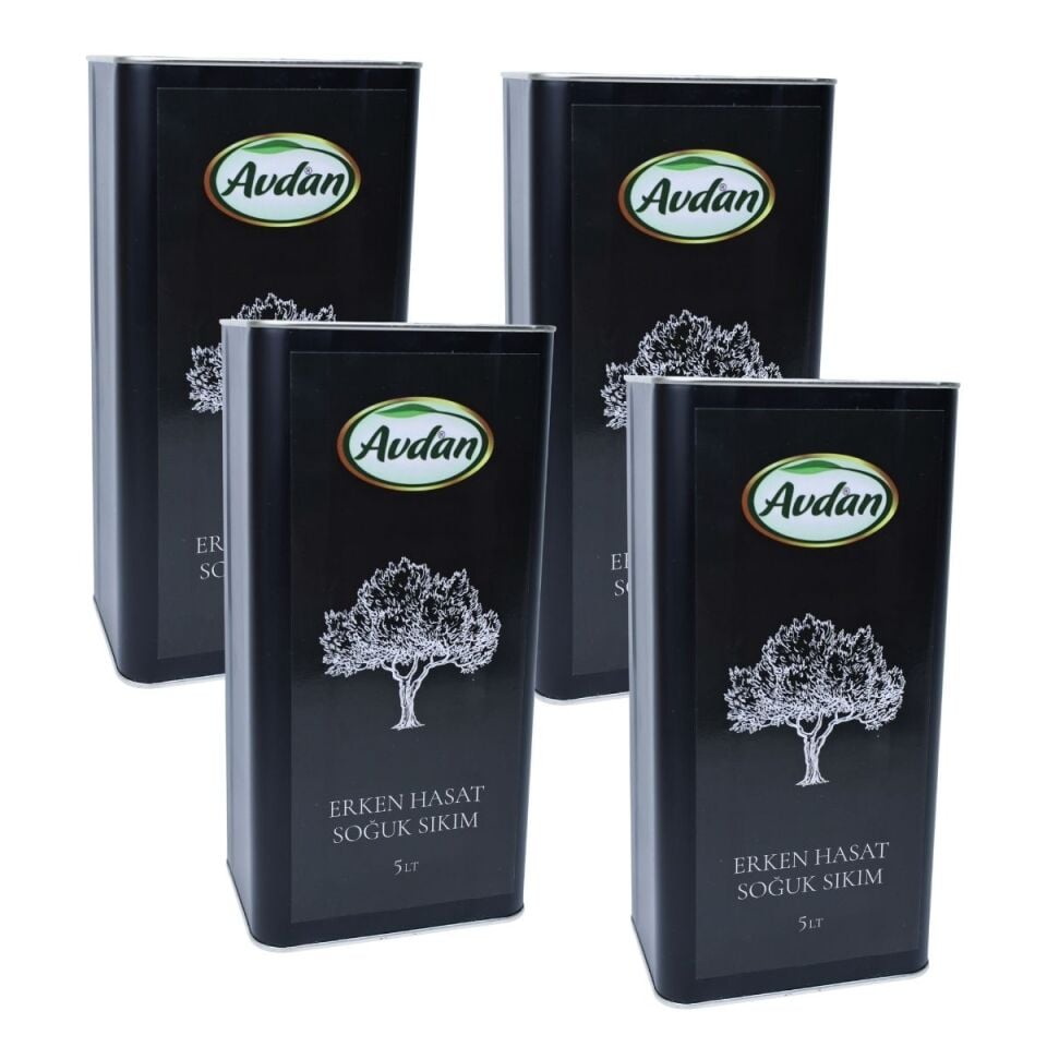 AVDAN - 4X5 LT ERKEN HASAT SOĞUK SIKIM ZEYTİNYAĞI