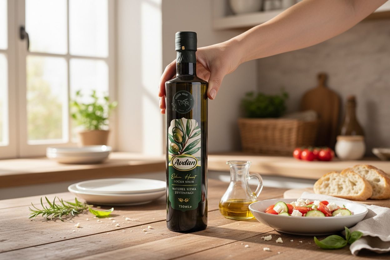 AVDAN - 750 ML CAM ŞİŞE ERKEN HASAT SOĞUK SIKIM ZEYTİNYAĞI