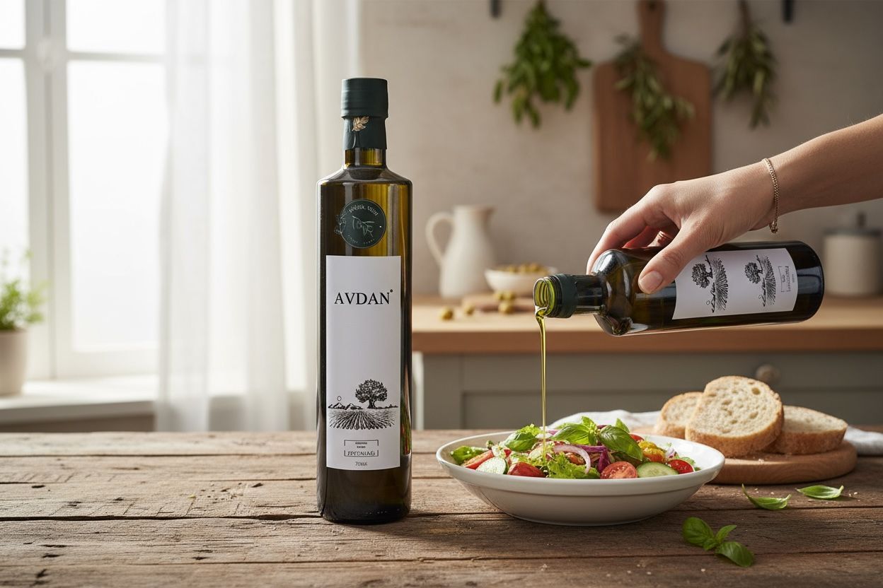 AVDAN - 750 ML CAM ŞİŞE NATUREL SIZMA ZEYTİNYAĞI