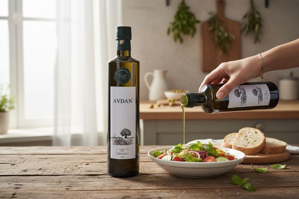 AVDAN - 750 ML CAM ŞİŞE NATUREL SIZMA ZEYTİNYAĞI