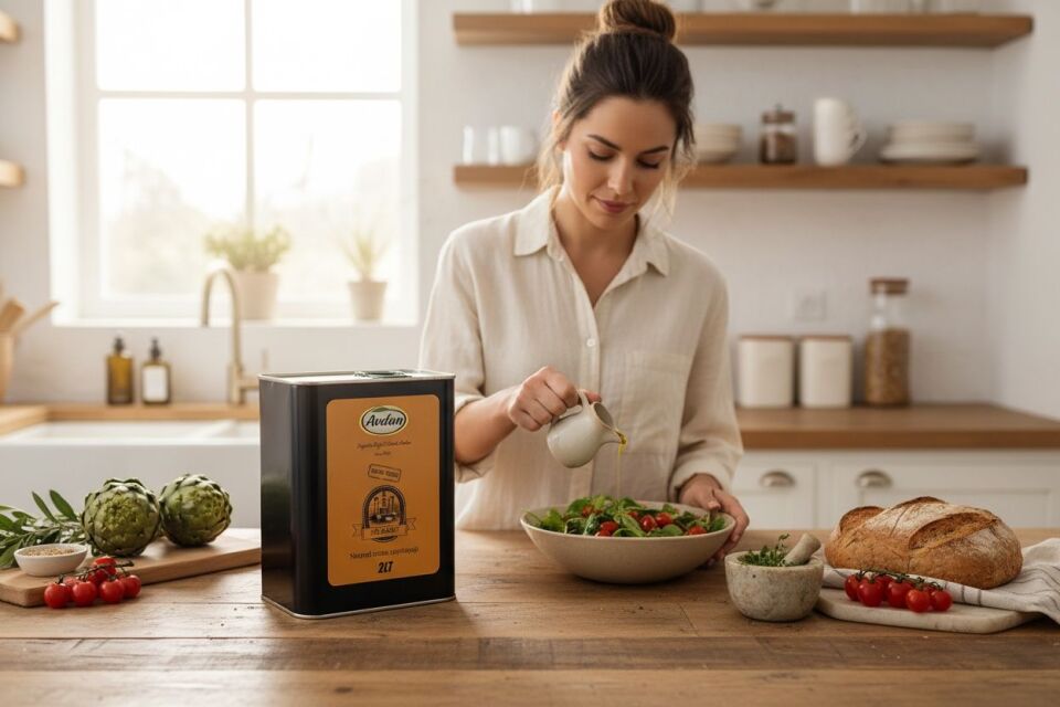 AVDAN - 2LT Taş Baskı Soğuk Sıkım Natural Sızma Zeytinyağı