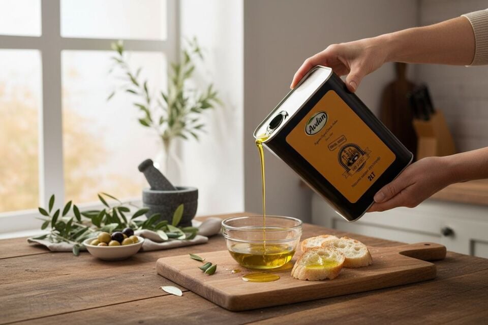 AVDAN - 2LT Taş Baskı Soğuk Sıkım Natural Sızma Zeytinyağı