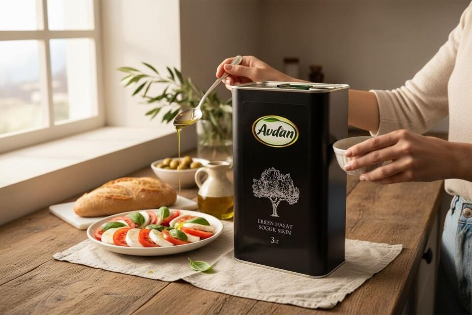 AVDAN - 3LT Erken Hasat Soğuk Sıkım Zeytinyağı
