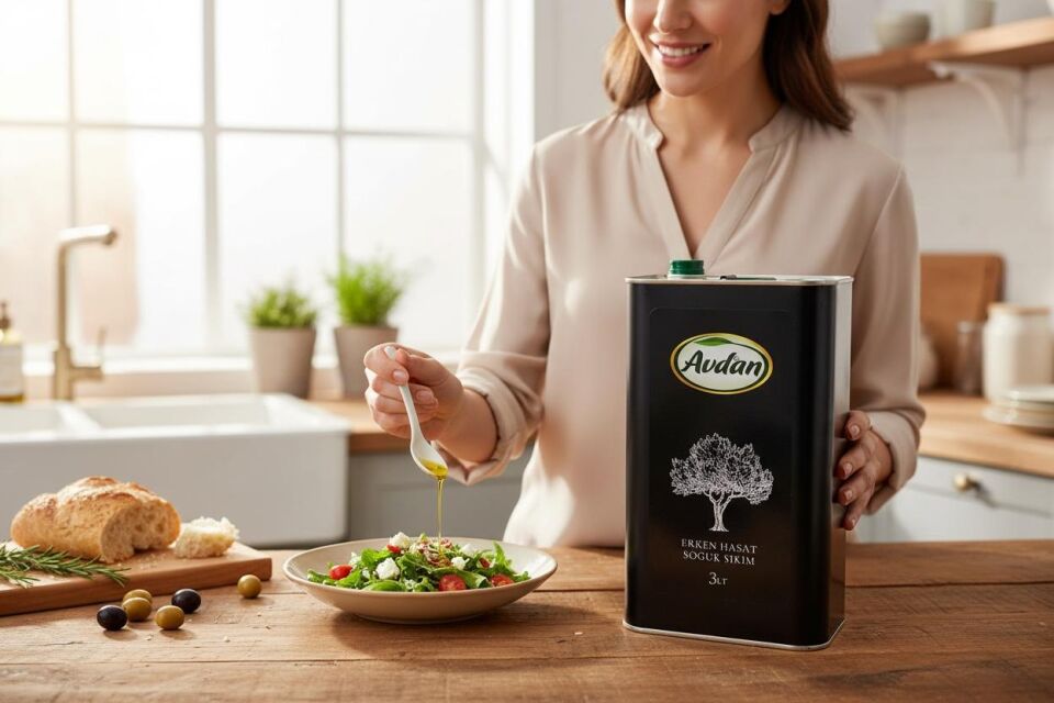 AVDAN - 3LT Erken Hasat Soğuk Sıkım Zeytinyağı
